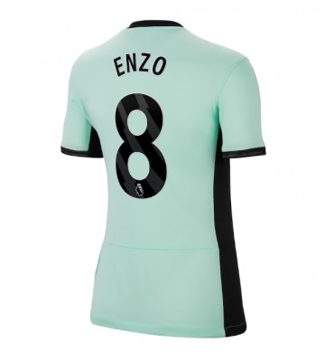 Chelsea Enzo Fernandez #8 Replika Tredjetrøje Dame 2023-24 Kortærmet
